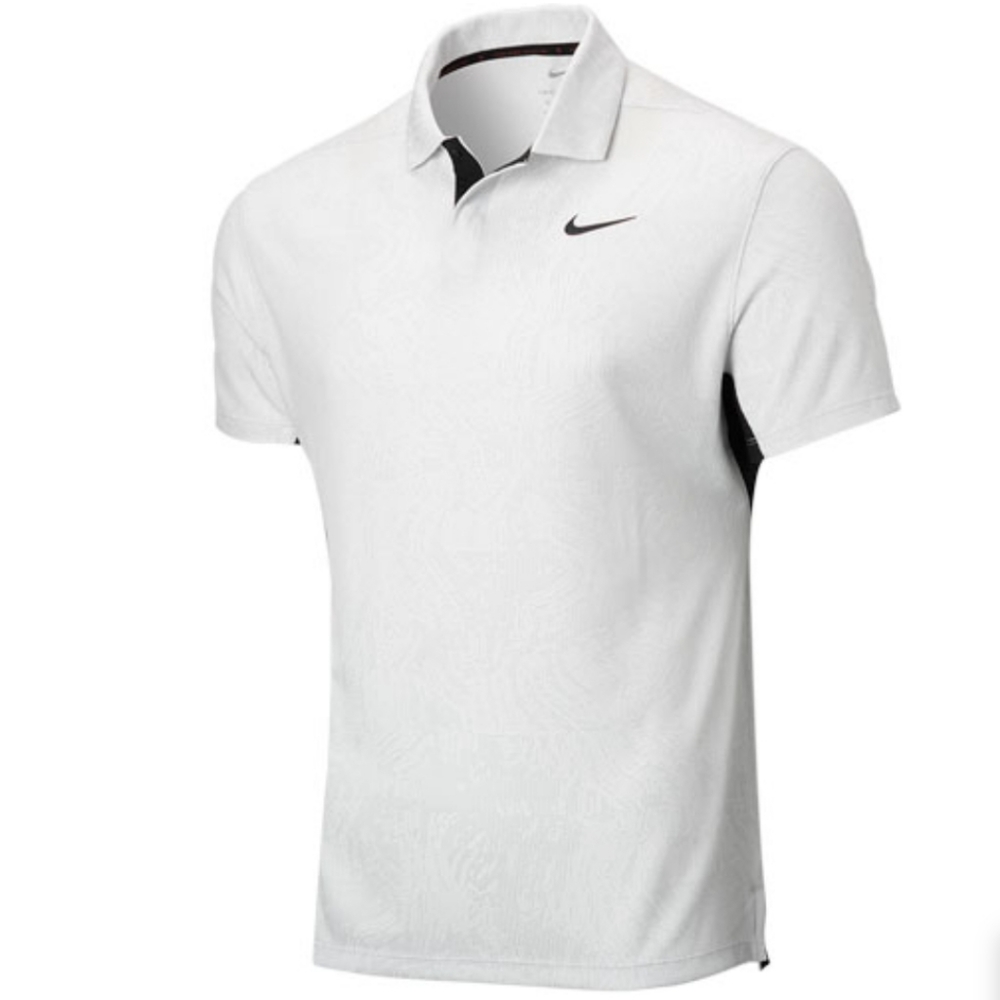NIKE Tiger Woods Jacquard Colorblock Golf Polo - Discontinued Style
